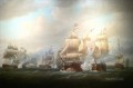 Duckworth s action off San Domingo 6 February 1806 Nicholas Pocock Naval Battle